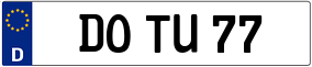 Truck License Plate